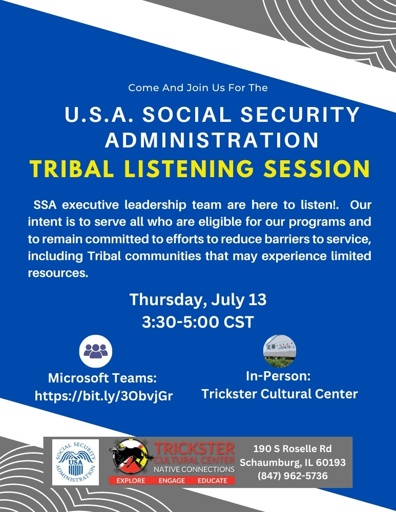 Come and join us Thursday, July 13 from 3:30-5PM for the U.S.A. Social Security Administration 
