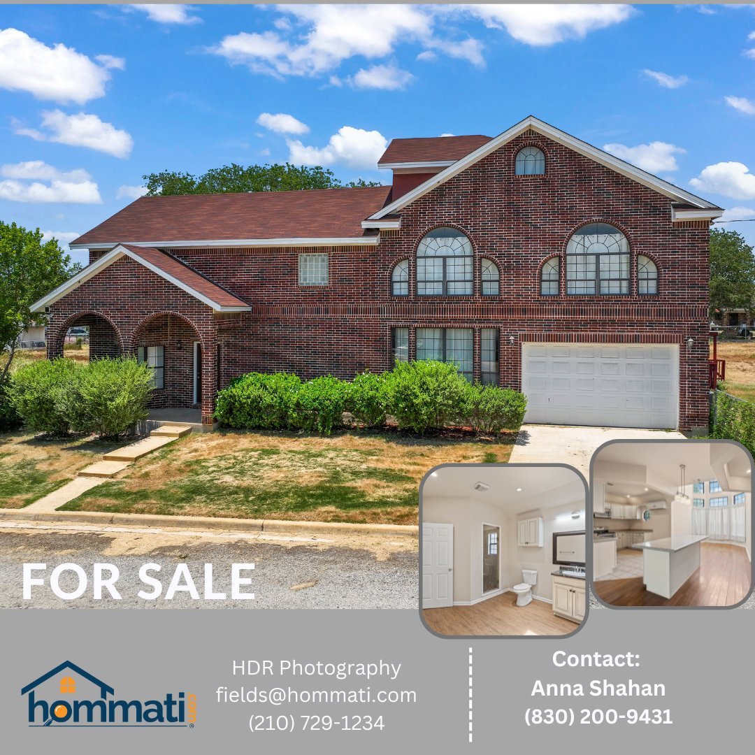 hommati236's tweet image. 🏡🙌 Welcome to this beautiful single home located at 📍 1050 Avenue J, Poteet, TX.
🛌 4 🛀 3 full 🏡 4,184 sqft
View at: bit.ly/3rvrgg6

Listed By: Anna Shahan from Shahan Real Estate
(830) 200-9431

HDR Photography service: @Hommati236

#Hommati #homeforsale #poteet...