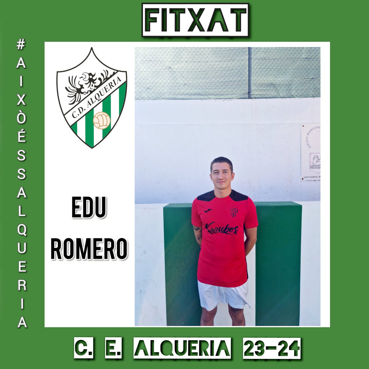 🚨FITXATGE🚨

Tenim nova incorporació!

Ja ens va ajudar la temporada passada uns partits quant es va esdevenir que teníem els dos porters lesionats i aquesta temporada ha decidit format part de la plantilla!!

Benvingut Edu!!

#aixòéssalqueria #amuntshalque #futbolialgomes