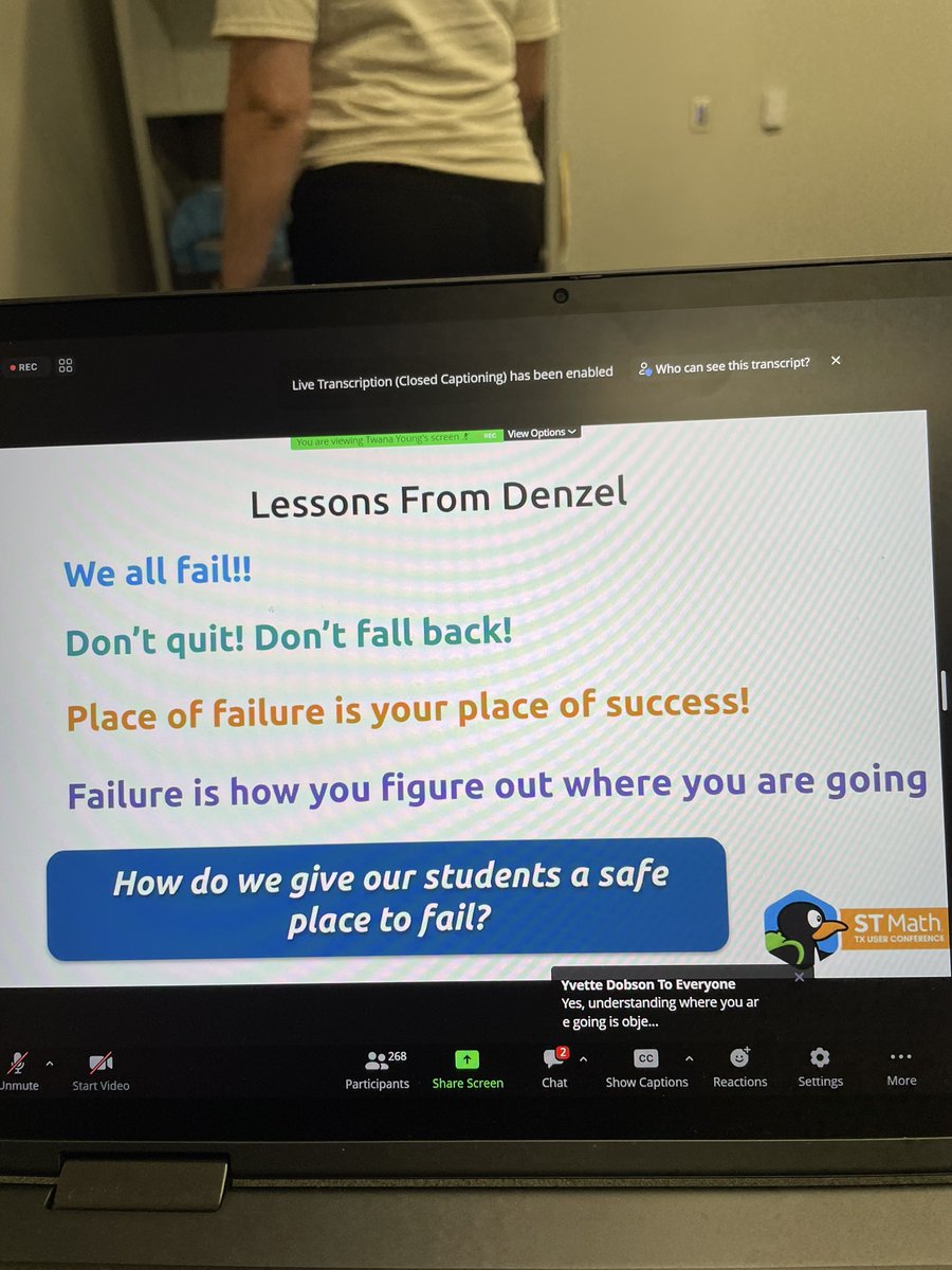 marisaochoa30's tweet photo. Closing speaker π was on π₯with her messages. Amazing way to close out a great virtual conference. Thank @STMathTX @STMath #AccelerateLearningTX #STMathTX https://t.co/Do1PP2MfCs