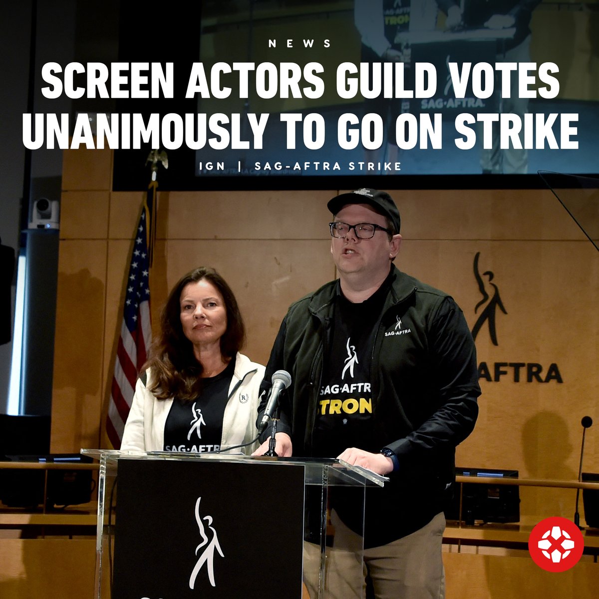 IGN's tweet photo. “We are being victimized by a very greedy enterprise. At some point you have to say ‘no, we’re not going to take this anymore." - SAG-AFTRA President Fran Drescher

The strike will officially begin tonight at midnight. https://t.co/U7xA8xo4Gv https://t.co/2Nw3qVRycc