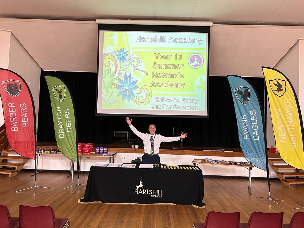 Congratulations to everyone who received an award in today’s Summer Rewards Assembly. We are very proud of you all! #HARTvalues #Heart #Ambition #Respect #Tenacity