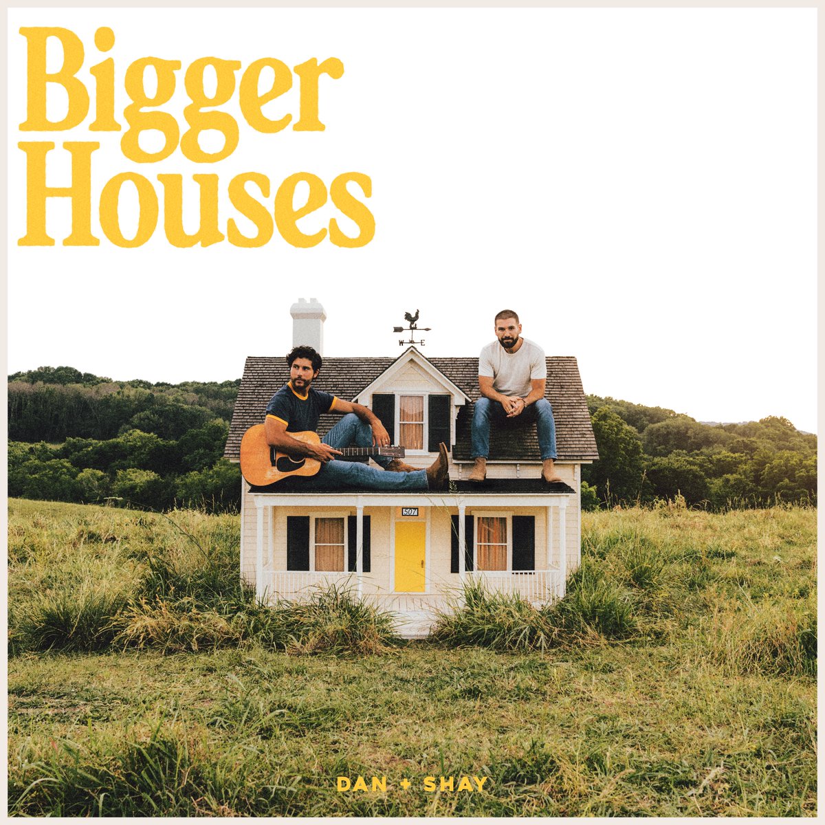 DanAndShay's tweet photo. Our new album, BIGGER HOUSES, will be available everywhere September 15th and pre-order begins tonight at 11 PM CT.  In addition to SAVE ME THE TROUBLE, you’ll also get 2 more of our favorite songs, HEARTBREAK ON THE MAP, and the title track, BIGGER HOUSES.  New era starts now!🏠 https://t.co/7gMsD5bB5k