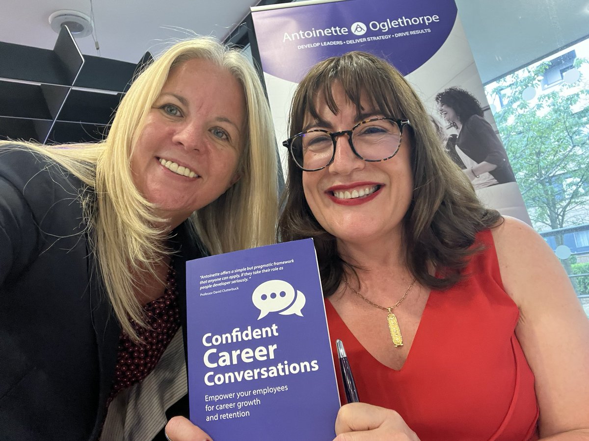 Lovely to congratulate @antoinetteog on launching her new book this evening. I am looking forward to a read 📖 #confidentcareerconversations