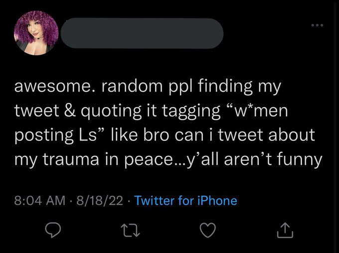 Women Posting L’s on Twitter