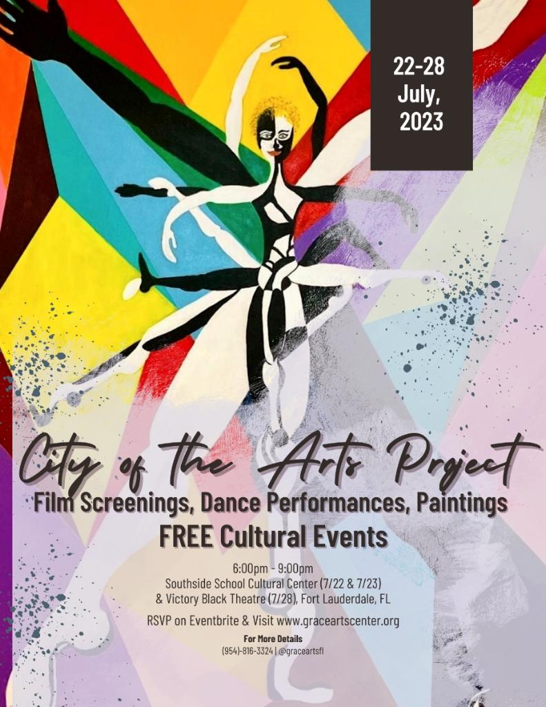 <a href="/graceartsfl/">Grace Arts FL</a>  Presents 'City of the Arts' Project, An Inspiring Film Series Featuring Artist Conversations, Exhibits and Performances Celebrating Culture and Community. It's Free but tix will go fast. RSVP on Eventbrite for this amazing cultural experience. 

#filmscreenings