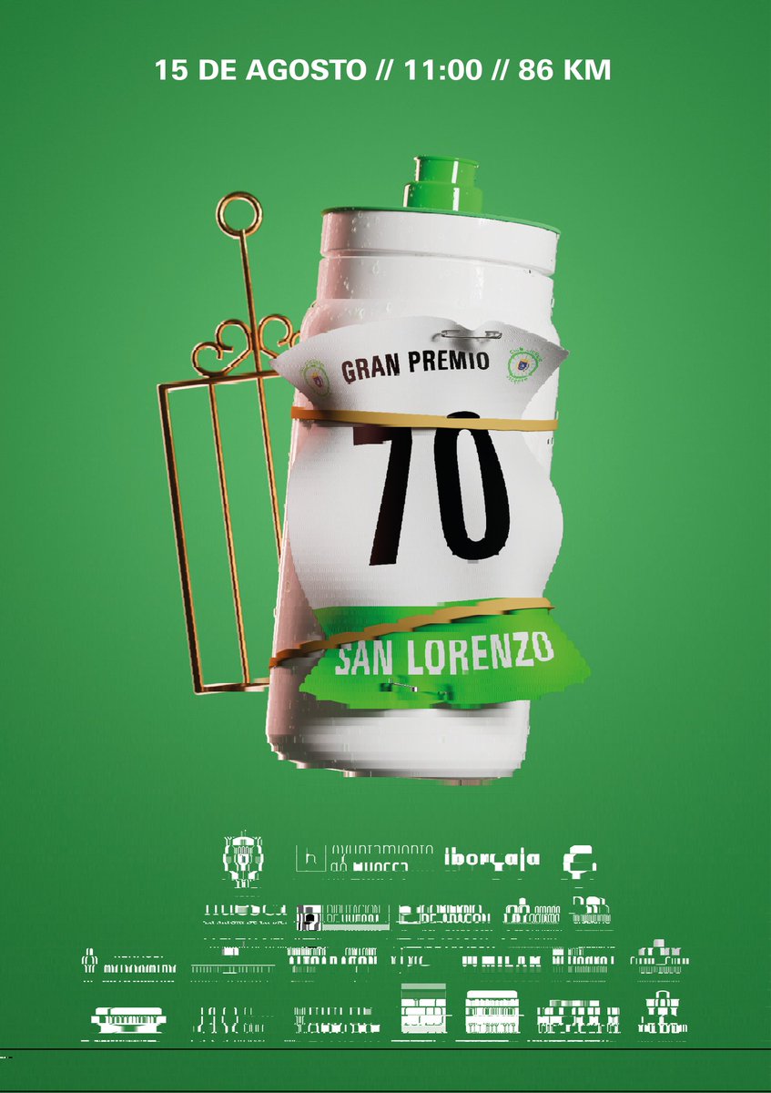 c_c_oscense's tweet photo. El @aytohuesca presentaba el cartel de las #FiestasdeSanLorenzo, hoy nosotros...

¡LXX GP SAN LORENZO! 💚

70 años poniendo el guinda deportiva a nuestras fiestas.
El 15 de agosto tenemos cita con el mejor ciclismo nacional, en el centro de #Huesca y ¡DE BLANCO Y VERDE! 🌿🎊 https://t.co/m1zuM6Fkg8