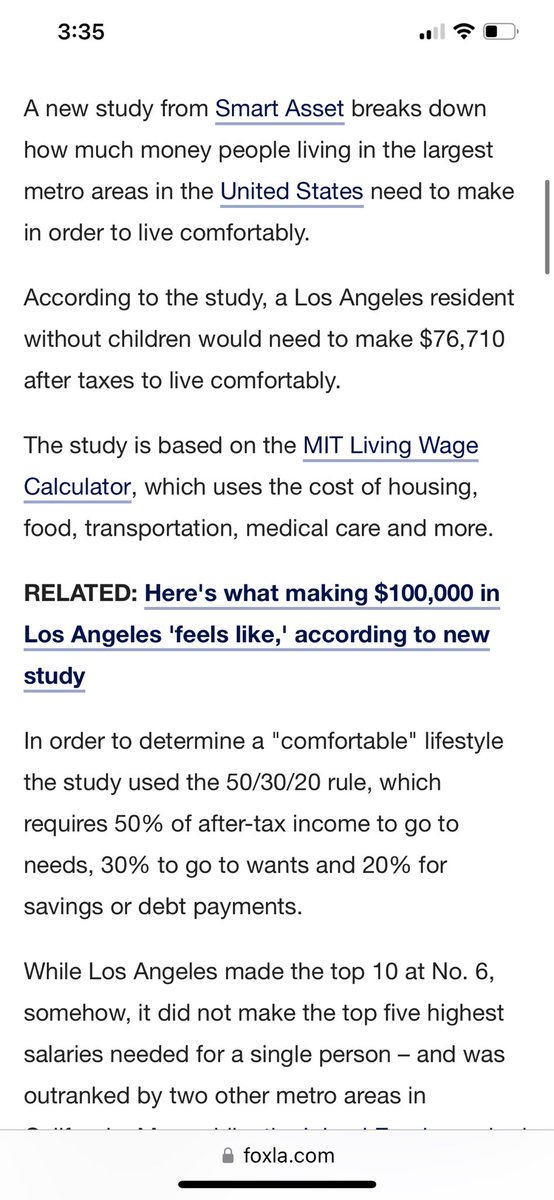 paulinavduque's tweet photo. @tylerevansokay crazy how a Hollywood writer average salary is barely a living wage in California ( 1st pic is Smart Asset study, 2nd pic is Fox 11 Los Angeles) https://t.co/d6zAyq6Bpv