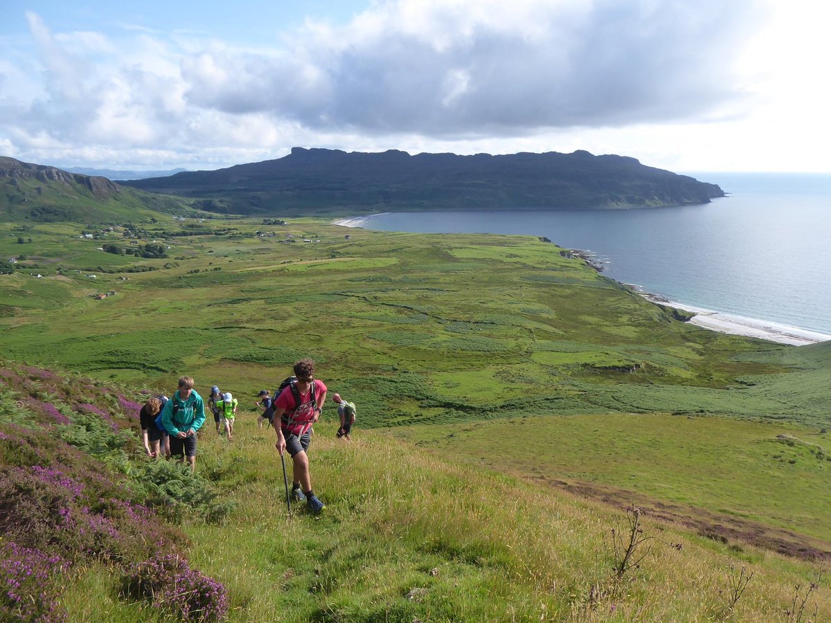 A glorious walk along the Beinn Bhuidhe cliffs and past the much awaited 'God's Finger'. The views of Skye &amp; Rum from up there have got to be one of the best in the world... #TeamEigg #NiddVentureAdventure