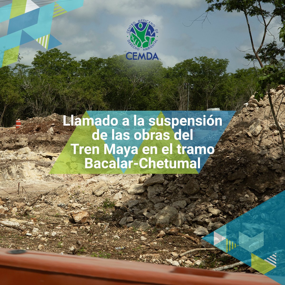 Pobladores, centros culturales, centros comunitarios, académicos, investigadores y organizaciones no gubernamentales llaman a suspender las obras del proyecto Tren Maya en el tramo Bacalar-Chetumal, por los graves daños que la obra está ocasionando al ecosistema y que afecta el