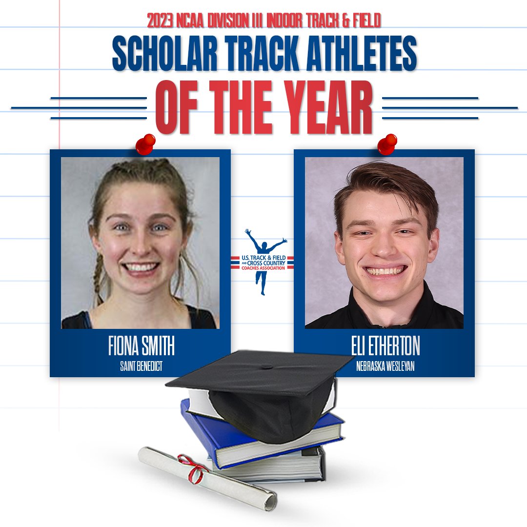 USTFCCCA's tweet photo. Here are our 𝐍𝐚𝐭𝐢𝐨𝐧𝐚𝐥 𝐒𝐜𝐡𝐨𝐥𝐚𝐫 𝐀𝐭𝐡𝐥𝐞𝐭𝐞𝐬 𝐨𝐟 𝐭𝐡𝐞 𝐘𝐞𝐚𝐫 for the 2023 @NCAADIII Indoor and Outdoor Track &amp; Field seasons! #WhyD3 

https://t.co/SZ4mVamyQM https://t.co/YAY22UAFcj