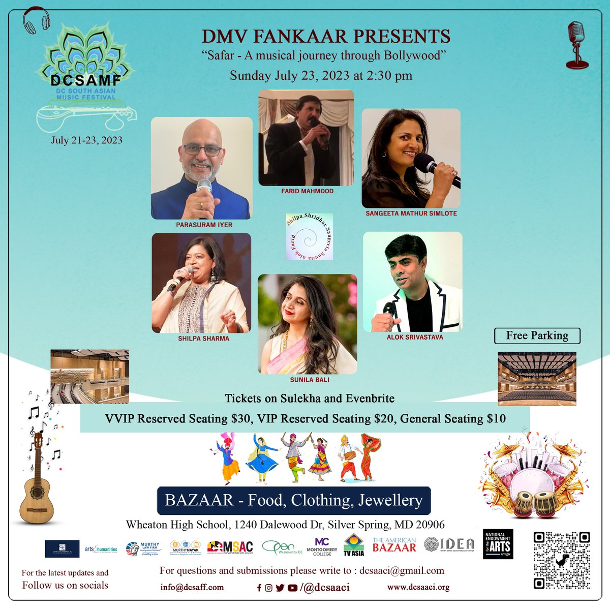 dcsaaci's tweet photo. Get ready to experience DMV Fankaar - A musical journey through Bollywood! 

Watch this snippet of Sangeeta Mathur Simlote:
https://t.co/gNTxFE1Gic

Tickets are still available; visit: https://t.co/VhuGqOCENr to buy them!
Use discount code: DCSAMF4JULY20

#thingstododc https://t.co/9mf2XtMnii