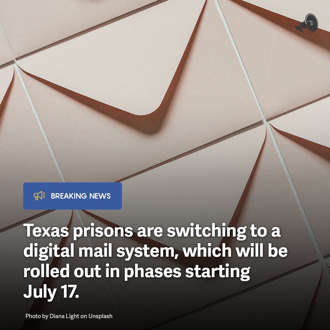 Of course TDCJ says the change is to reduce contraband, but evidence shows mail is not the primary source of contraband in prisons. This change means people incarcerated in Texas will no longer get physical letters or photos, but will get scans of them instead.
