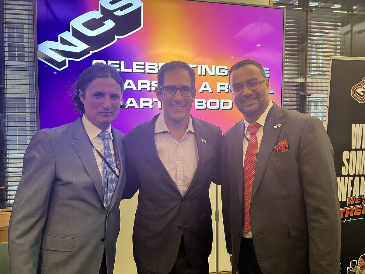 End of an era - start of a new.  Thanks <a href="/Wigdortz/">Brett Wigdortz</a> for five years of chairing @NCSTrust and welcome @HarrisBokhari - you will be great. NCS is in good hands. Onward!
