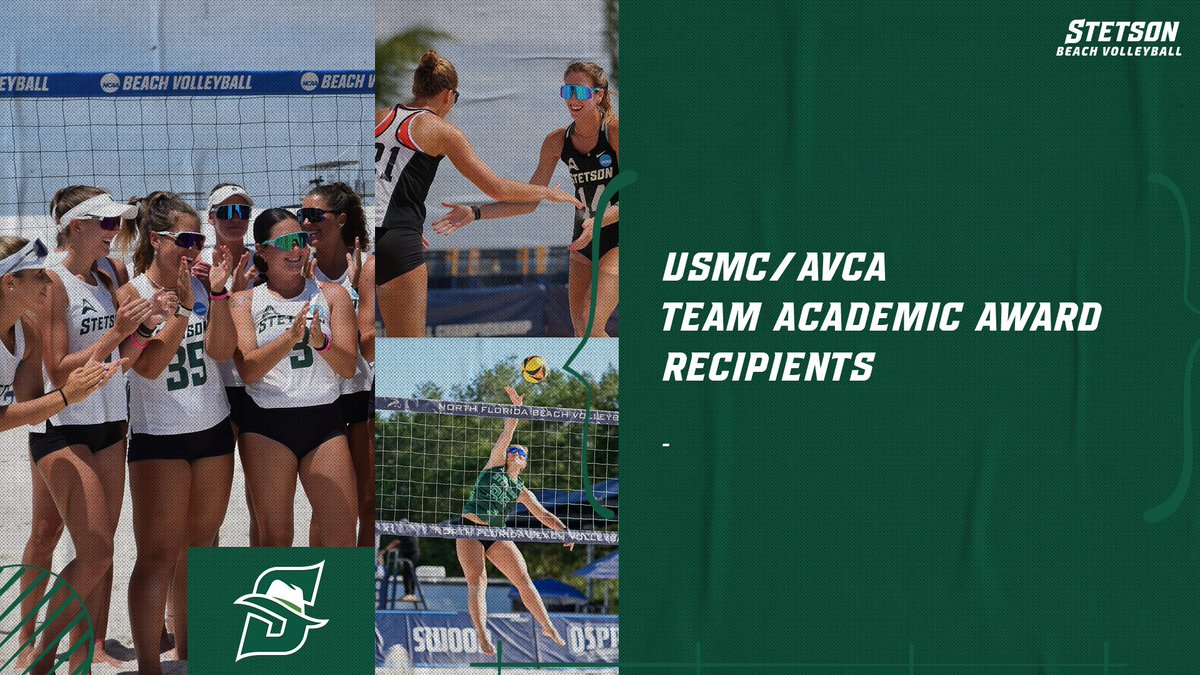 StetsonBeach's tweet photo. Hatter's Beach Volleyball Earn USMC/AVCA Team Academic Award

Story: https://t.co/mELAndmtIU https://t.co/SPsxZgnyN5