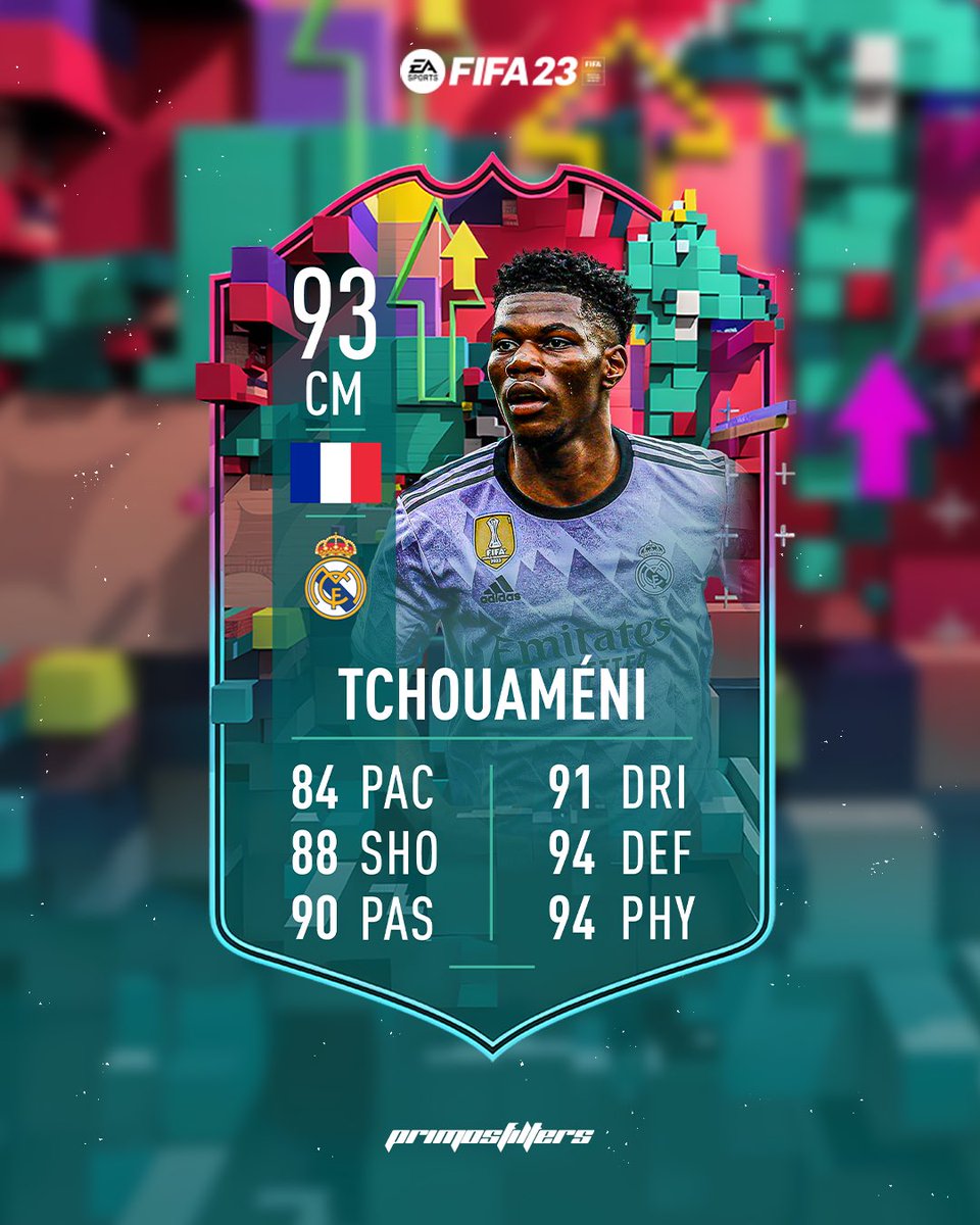 🚨 Tchouameni 🇫🇷 is coming as LEVEL UP Team 2!

Stats are prediction.✍️

Follow <a href="/primosfilters/">Primo</a> for more leaks!
#FIFA23 #fifa23leaks