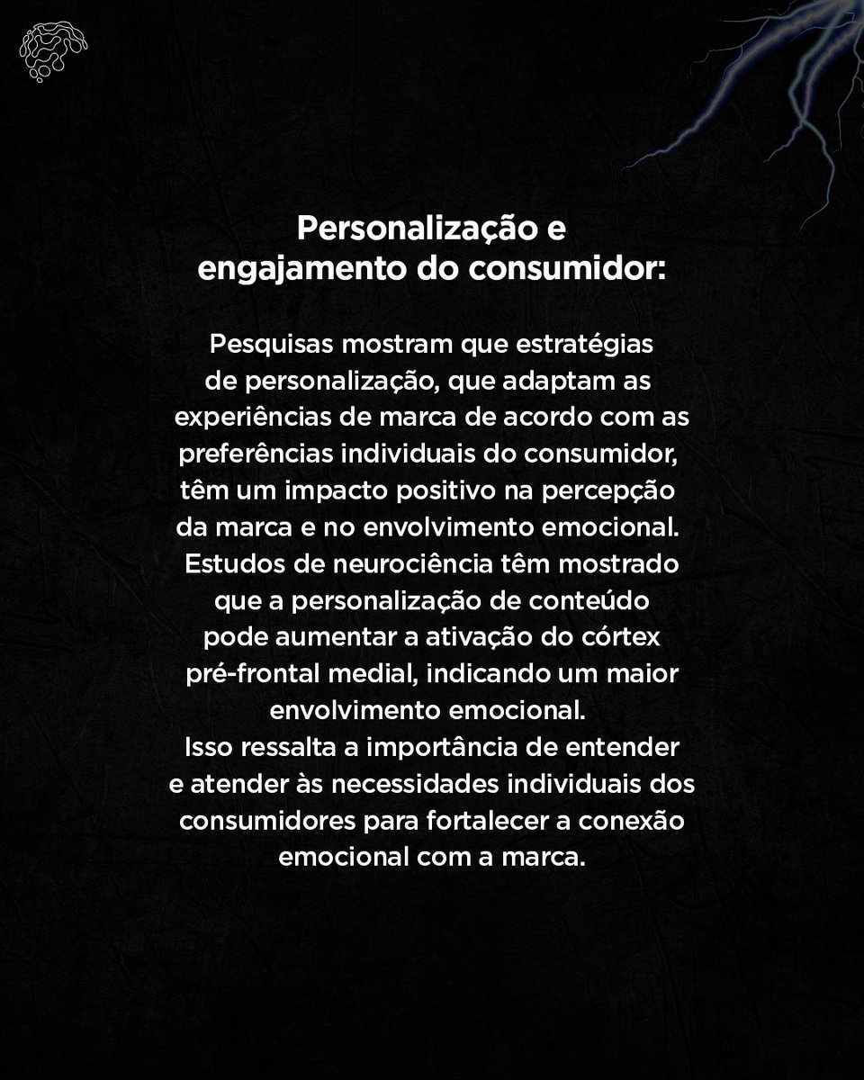 Neurodesign_Ale's tweet image. Personalização e engajento do consumidor.

#neurobranding #neuromarketing #neurodesign #branding #neurociencias