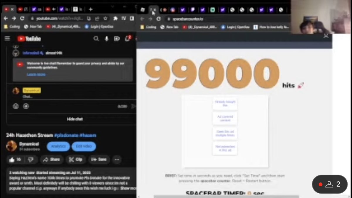 my friend has reached 99,000. he’s tryna say hazem 100,000 times.

join the stream if you haven’t: youtube.com/live/JIcj9fFSo…

<a href="/haz3m_/">hazem</a> <a href="/secrethazem/">hazem</a>