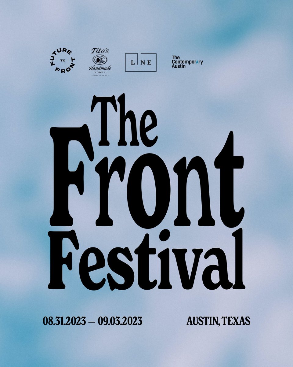 Big day around The Future Front House! 🌝 Details for The Front Festival 2023 are officially live at thefrontfest.com.

See y’all there