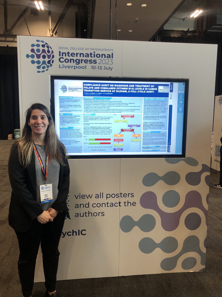 Had a great time at the #RCPsychIC.
I attended various interesting talks and met with colleagues, university classmates and my professors from @MScPsychCU 🙂 
It was lovely to see everyone and also present our poster. Special thanks to @RamkissonR1 for all the support.