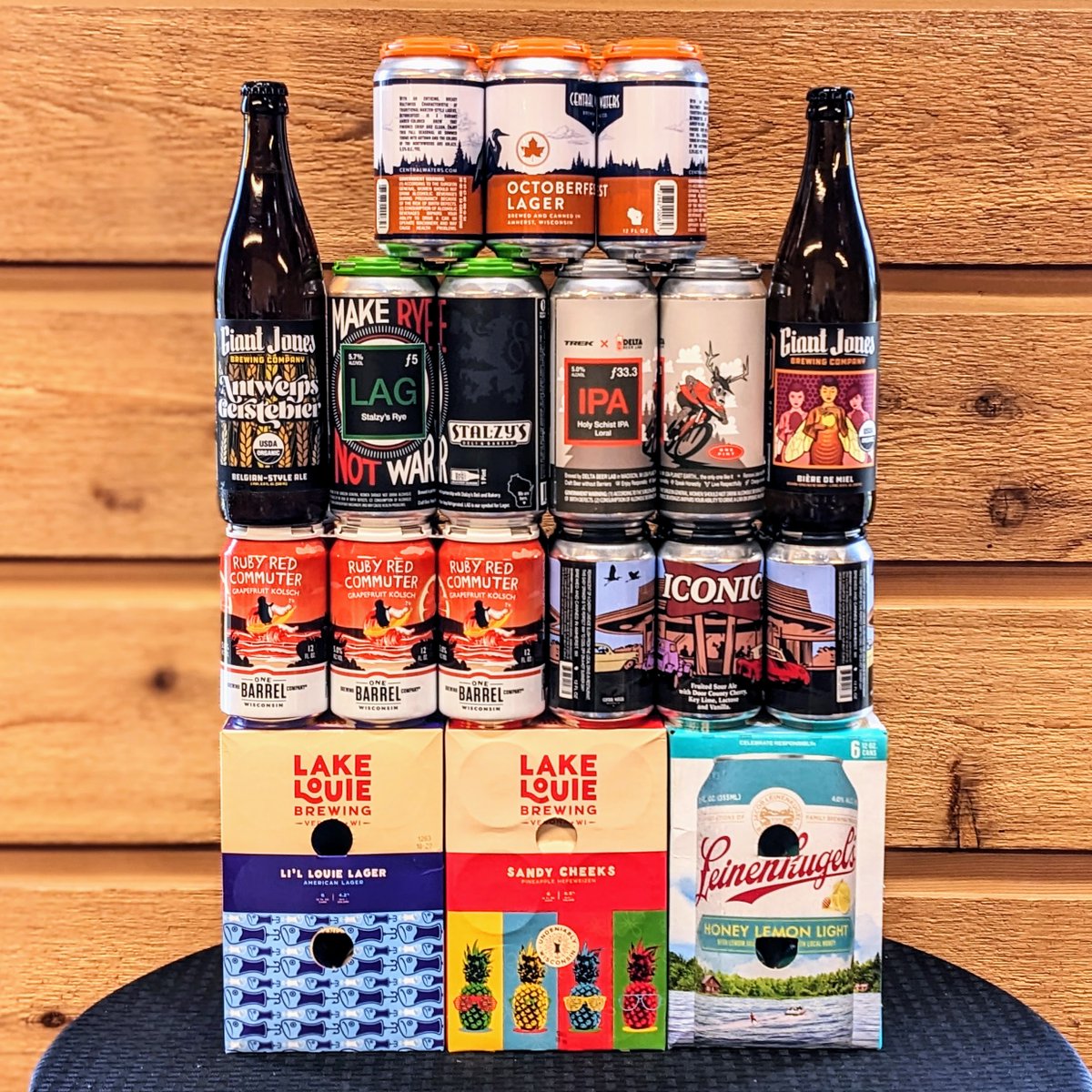 brennans_beer's tweet photo. Bit late for #WiBeerWednesday
On to #WiBeerThursday, #WiBeerFriday and #WiBeerWeekend!
Some fun non-beer-biz collabs in here too with @TrekBikes & @Stalzysdeli !
#DrinkLocal #WiCraftBeer #LagerIsLife #HazyIPA #Oktoberfest #Sour #Wheat #Grapefruit #Pineapple #DoorCountyCherry https://t.co/saYflrg7ir