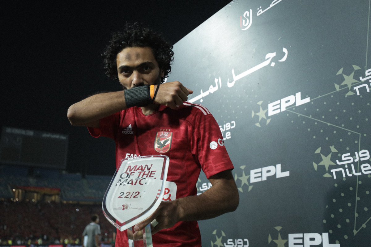 AlAhly's tweet photo. نسر مباراة اليوم لاعبنا حسين الشحات 🦅🥷🔝
#يلا_يا_اهلي https://t.co/tR2FzdafbK
