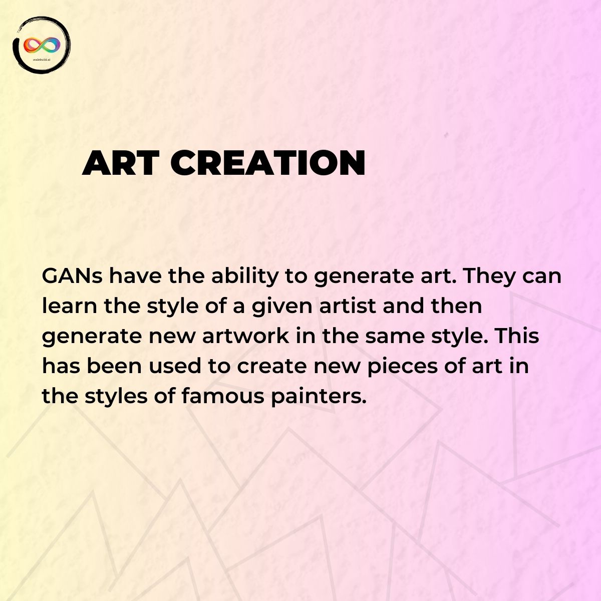 scalebuildai's tweet photo. Applications of Generative Adversarial Networks (GANs): Transforming the World with Creative AI
.
.
.
#GANs #AI #Innovation #CreativeAI #AdversarialNetworks #Healthcare #Entertainment #eCommerce https://t.co/eRaHXN5GSK