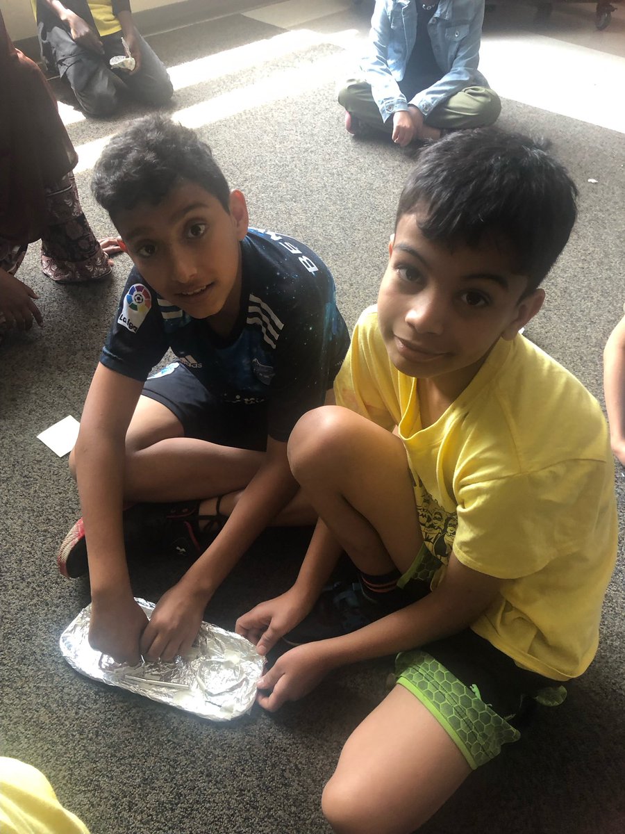 MsBabic's tweet photo. Getting ready to test our foil boats/rafts…which one will hold the most marbles and how many??? #camplingo
#GECDSBSLP2023
@dammgirl21 @MsBaic @gecdsbpro @BegleySLP2023 #GECDSBSLP2023 #camplingo https://t.co/o0UzvnSEnV