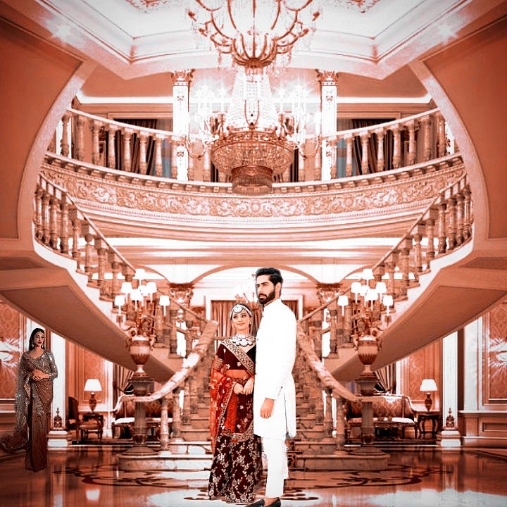 RrahelSudhir's tweet photo. Our royal couple #RiAnsh 

PS: don't know why i've added chandu😁

TOAST TO IMMJ II JUBILEE https://t.co/0ibZ1665L1
