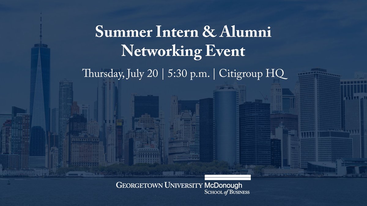 Join us in New York City for a networking event at Citigroup Headquarters next week! 🔗 Register: bit.ly/3XOAlwE