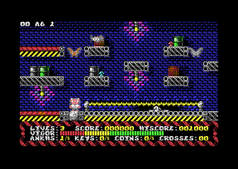 CHILL3R on #C64 update! Three stages, each of 12 screens, now designed and working. How often should I post updates? Should I post more videos? Is less more or is more, more?! Let me know in comments! #commodore64 <a href="/EverythingC64/">Everything C64</a> @C64Retweets #8bit #RETROGAMING #retro