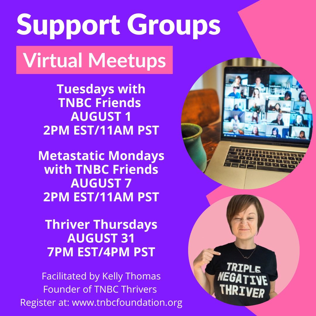 If you or someone you know is navigating triple negative breast cancer, you are not alone! The @tnbcfoundation hosts informative and supportive calls every month, facilitated by @iamkellythomas, founder of @tnbc_thrivers. For more information, go to tnbcfoundation.org