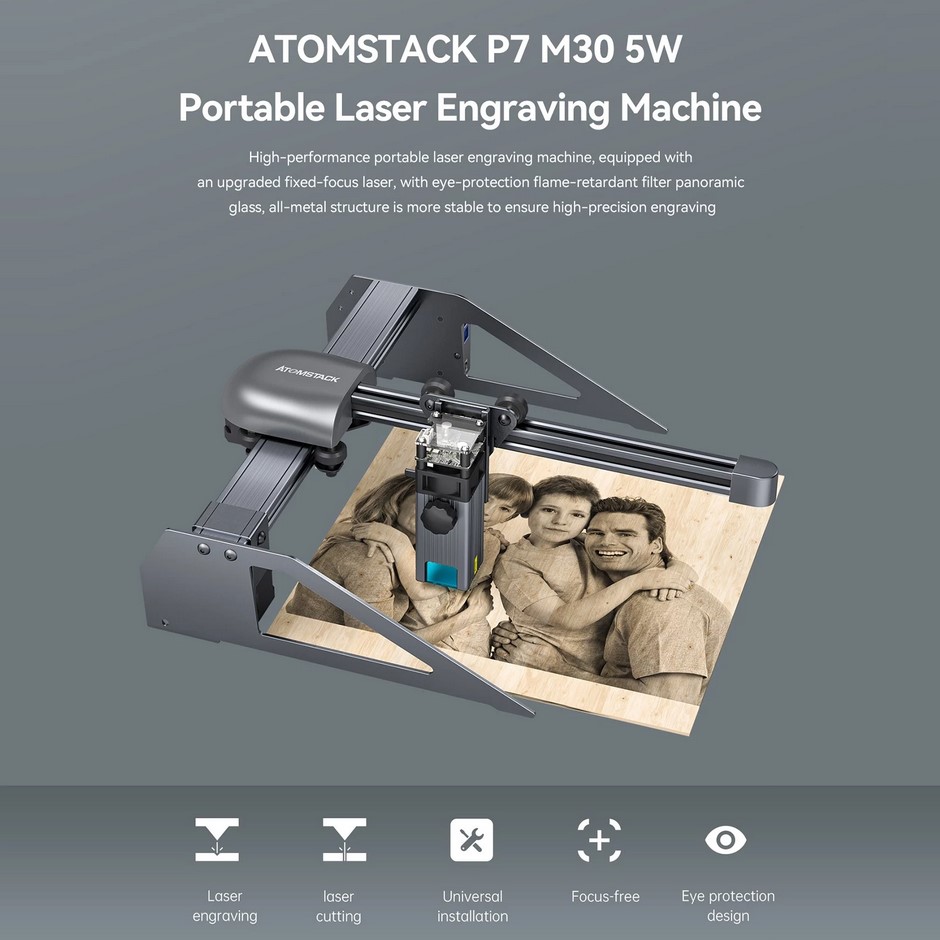 ShopXiaomi's tweet image. Betaal en FUN! Get Creative met de #Atomstack P7 M30 Laser Engraver / Cutter! Nu €155 uit #EUWarehouse :-D
😍🔥 Link: shorturl.at/guyzJ
Meer? Volg ons: rebrand.ly/GFC