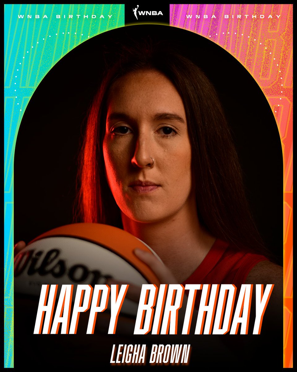 WNBA's tweet photo. Another year around the sun 🙌

Happy Birthday, @leigha32brown 🎉 https://t.co/Wra0lgBvMM