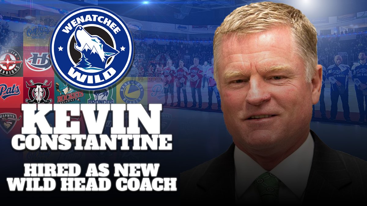 We've got our head coach 👀 Please help us welcome Kevin Constantine to the #WildFamily!

🔏 wenatcheewildhockey.com/article/wild-a…

#RestoreTheRoarWHLstyle