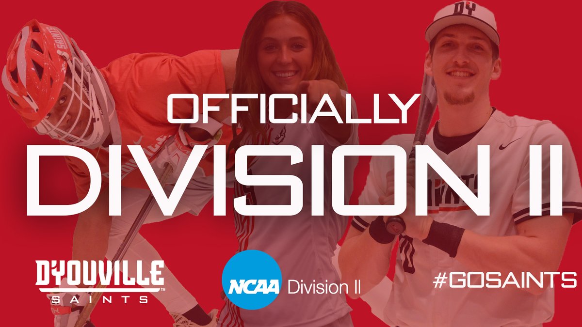 D'Youville University is officially a full-fledged Division II member as of today!

#GoSaints #FeedTheDawgs