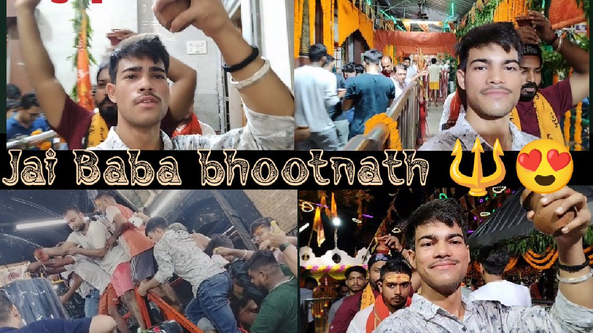 Monupathak05's tweet photo. 🔱🕉️Jai baba bholenath 🕉️🙏 vlog uploaded jao jao jake dekho guy's 🔱🙏
https://t.co/JYq1pt9IJi https://t.co/EcBmC1GyiX