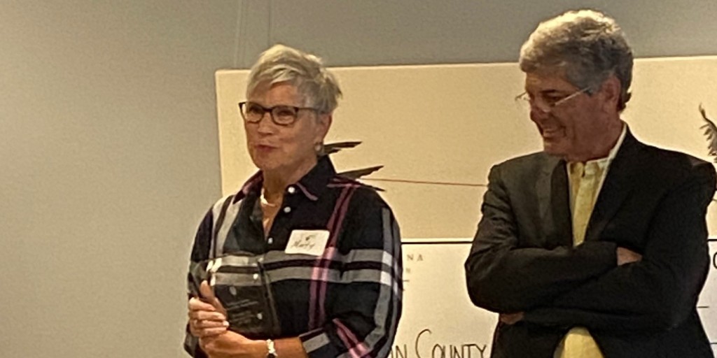 NCCF's tweet photo. Marty Driver is the 2023 recipient of the Yadkin County Philanthropist of the Year Award from our Yadkin County affiliate in recognition of her service and leadership in the community. Learn more: https://t.co/yHxP2FiRAO

#StateofGenerosity https://t.co/hXIKylfIHE