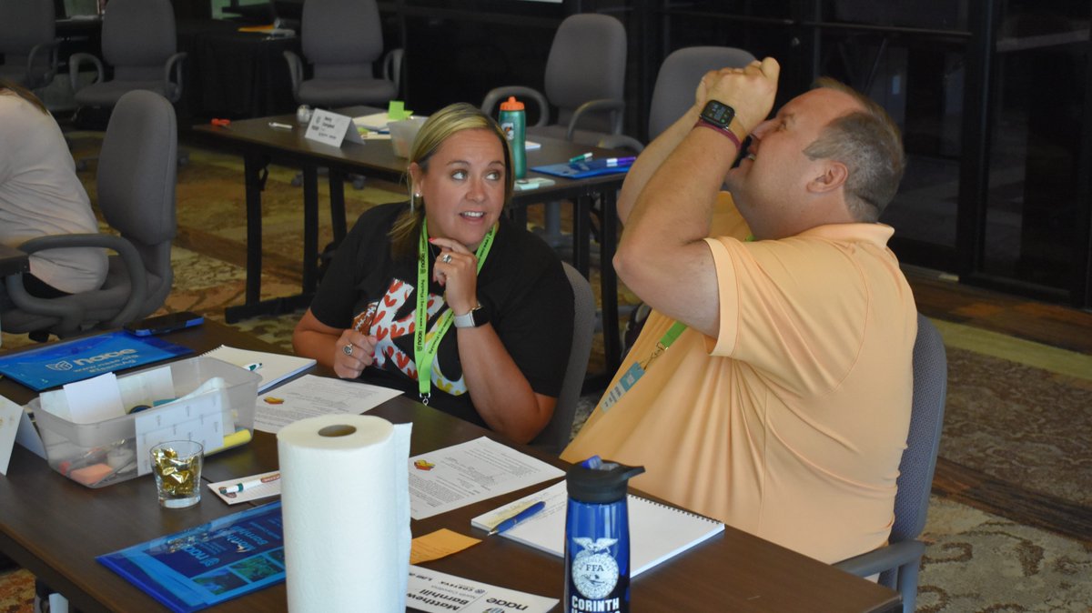 NAAE's tweet photo. in·quir·y: an act of asking for more information. This week we are asking for more from 15 agriculture teachers participating in the 2023 NAAE National Agriscience Teacher Ambassador Academy. Participants will engage in labs to promote inquiry-based learning in their classrooms! https://t.co/KF8m73Y4Qz