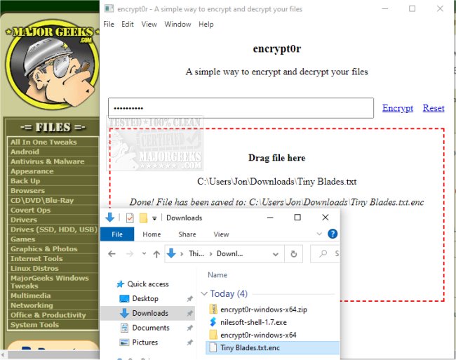 majorgeeks's tweet image. Updated - encrypt0r is a simple Open Source option for quick passphrase encrypting and decrypting of files.
majorgeeks.com/files/details/… #encryption #fileencryption #opensource #software