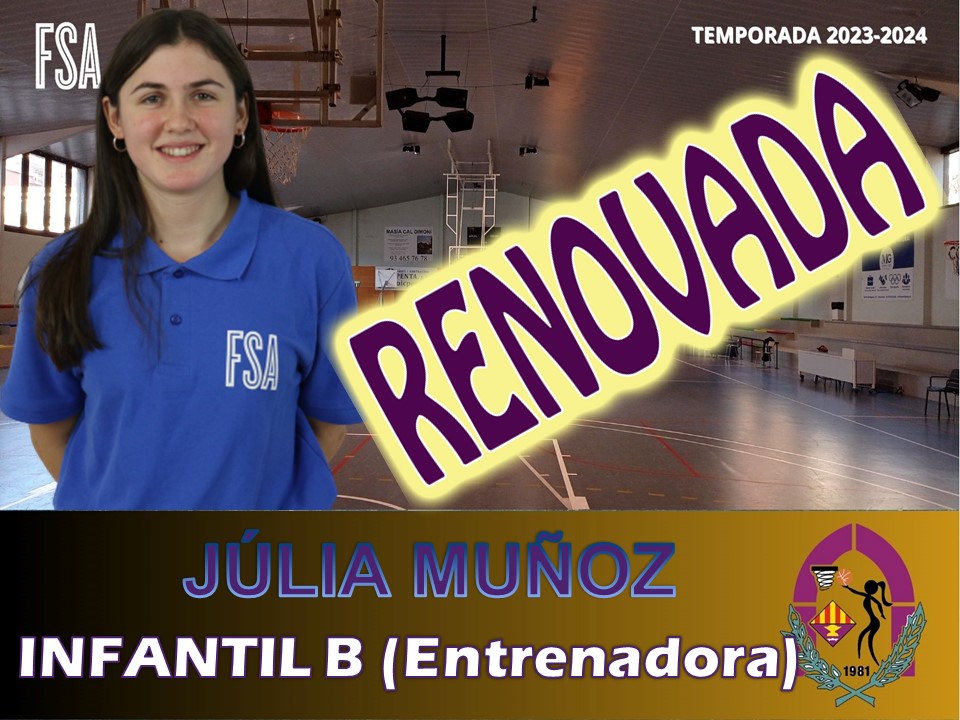 FemSantAdria's tweet photo. 📣👉🅿🆁🅴🆂🅴🅽🆃🅰🅲🅸🅾🅽🆂 🆂🆃🅰🅵🅵 2023-2024

🤜 I una integrant del grandíssim Cos Tècnic de l'#InfBFSA serà la Júlia Muñoz 💪!

🤟Lujazo tenir la Júlia ensenyant tots els secrets d'una gran jugadora https://t.co/fpdn6lHpgM