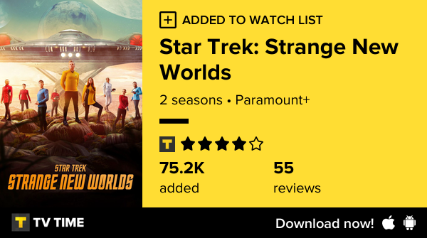 thunderwalker's tweet image. I've just started following Star Trek: Strange New Worlds tvtime.com/r/2T8iN #tvtime