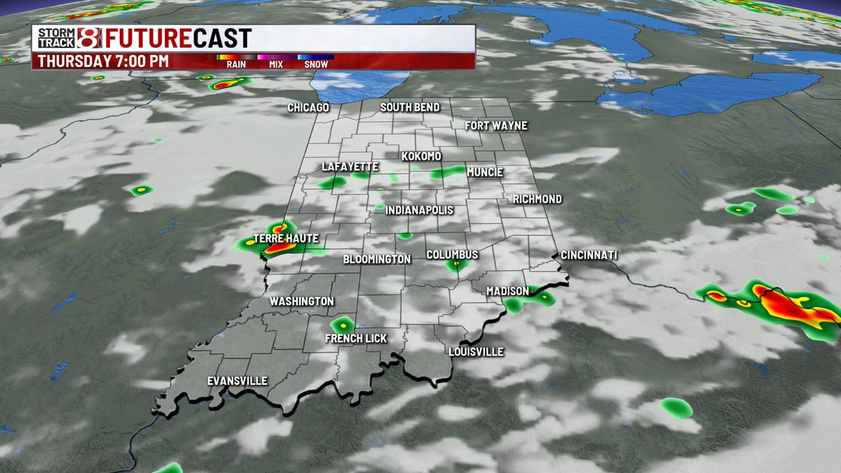 Ashley Brown WISHTV on Twitter "Radar check 401 PM A few storms are