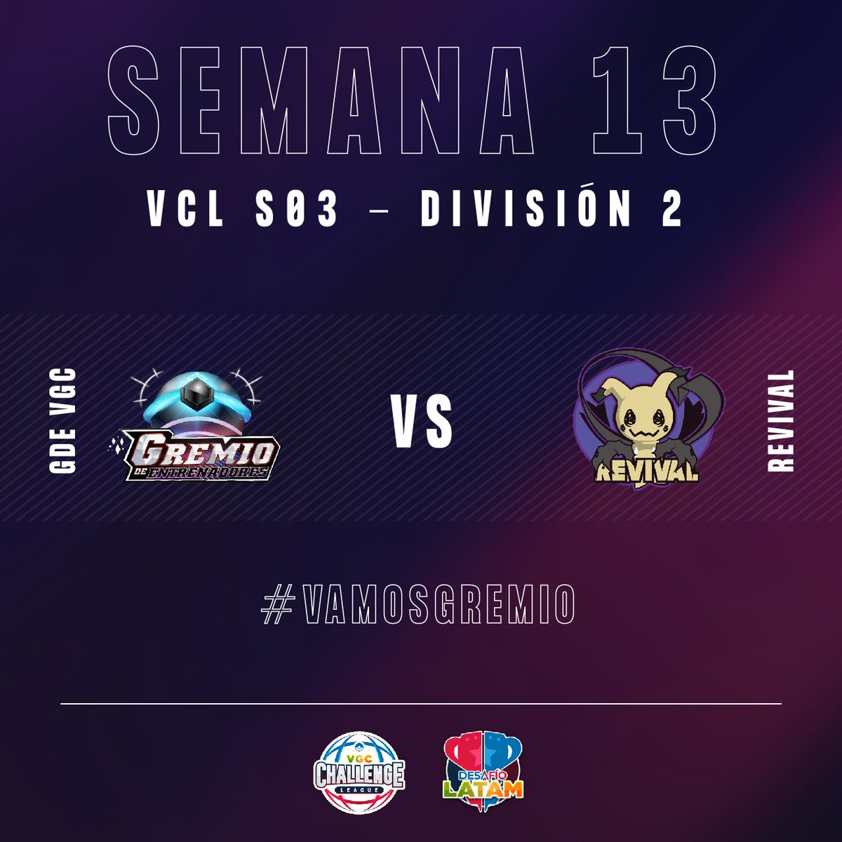 GDEVGC's tweet image. SEMANA 13 EN JUEGO 🔥

Durante estos días estaremos enfrentando a los amigos de @RevivalVGC en un duelo muy importante de cara al final de temporada.

Esperamos volver a los triunfos y sumar puntos esta semana. 💪

Vamos Gremio! ❤️‍🔥 #GDEVGC
