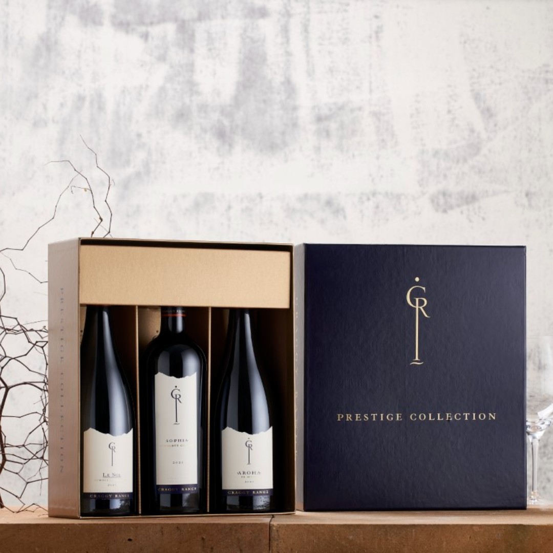 Whether destined for your cellar or intended as a thoughtful gift, our Prestige Collection Pack encompasses the best of our 2021 vintage. Includes a bottle of 2021 Sophia, Le Sol, &amp; Aroha, available for a limited time online.