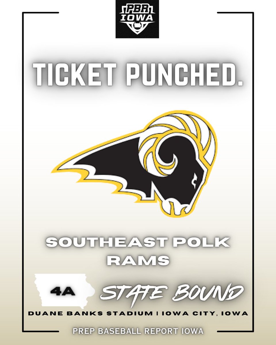 Prep Baseball Iowa (@prepbaseballia) on Twitter photo 𝙏𝙄𝘾𝙆𝙀𝙏 𝙋𝙐𝙉𝘾𝙃𝙀𝘿
Congratulations to <a href="/BaseballSEP/">SEP Baseball</a>
🏆 District 5 Champions
🎟️ 2023 Iowa 4A State Tournament
📍Duane Banks Stadium | Iowa City, IA 𝙏𝙄𝘾𝙆𝙀𝙏 𝙋𝙐𝙉𝘾𝙃𝙀𝘿
Congratulations to <a href="/BaseballSEP/">SEP Baseball</a>
🏆 District 5 Champions
🎟️ 2023 Iowa 4A State Tournament
📍Duane Banks Stadium | Iowa City, IA
