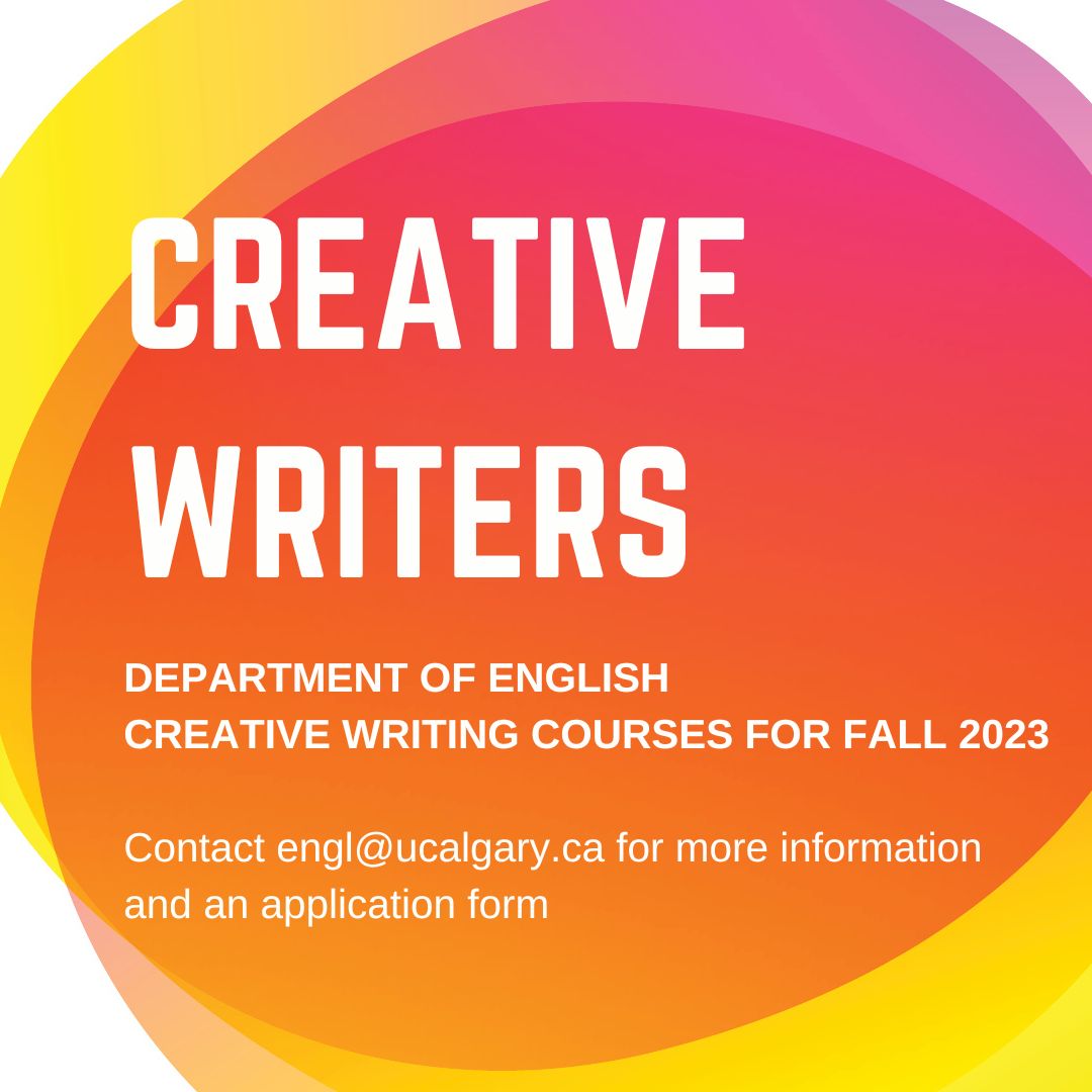 FALL 2023 CREATIVE WRITING COURSES ENGL 436.01 Popular Genre Writing (TR 12:30-13:45) Poetry: Short Forms, with Dr. Anna Veprinska This course aims to inspire, develop, and refine your own poetic voice alongside your peers.