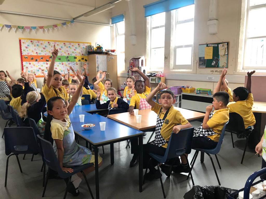 Who enjoyed the Tapas? That was my question! Cut, mixed and devoured by happy children! 🇪🇸<a href="/DelaprePrimary/">Headteacher</a>