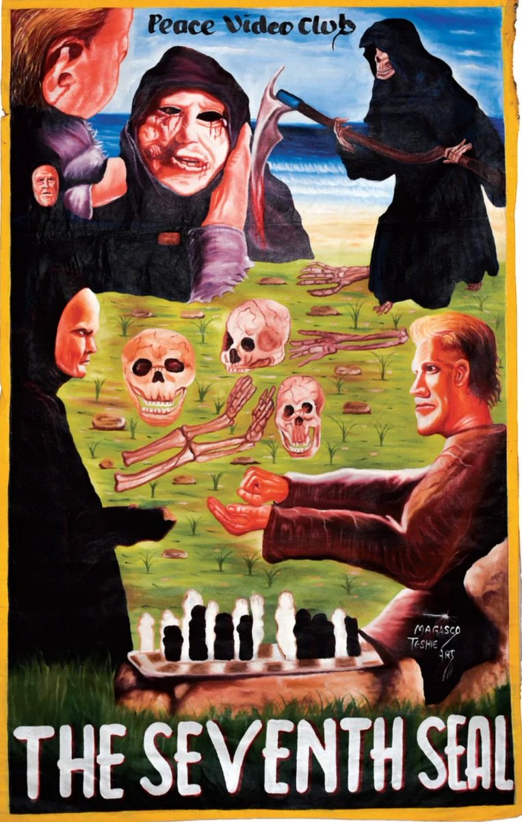 TheFilmFair's tweet image. #IngmarBergman&apos;s #TheSeventhSeal (1957) as seen in Ghana! #MaxVonSydow