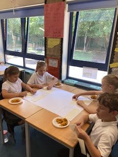 So here we have the 'perfect samosa' according to Sayd, and some other fantastic creations on the right.  The children followed the instructions to the book.  Excellent job Y3 and thanks again Poppadoms WSM.
<a href="/DaweCaroline/">Mrs Dawe</a> <a href="/mrstayloryr5/">@SallyTaylorCBPSA</a>